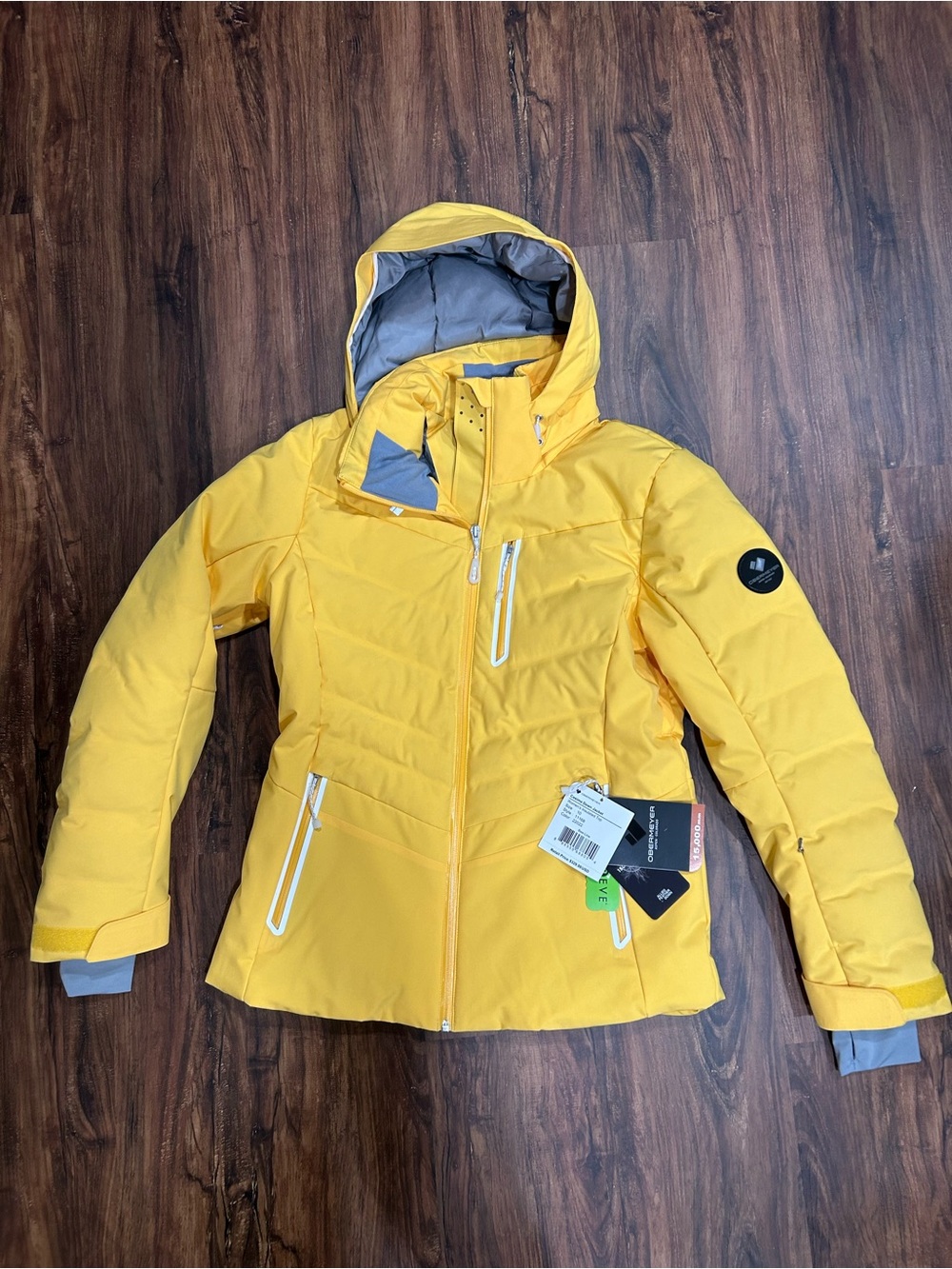 Yellow Women's Insulated Hooded Jacket - Obermeyer